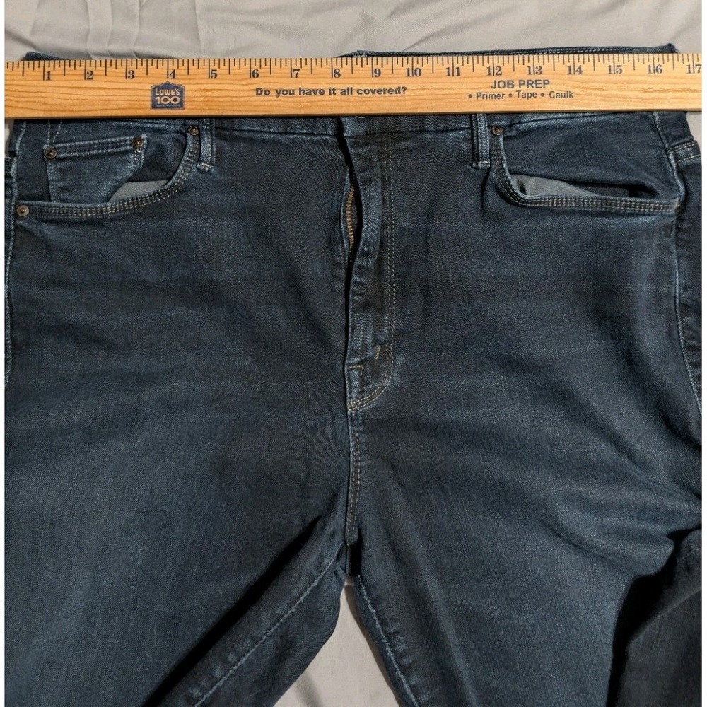 Mother The High Waisted Looker Ankle Fray Jeans Women's 33 Dark Wash Skinny - Picture 6 of 11
